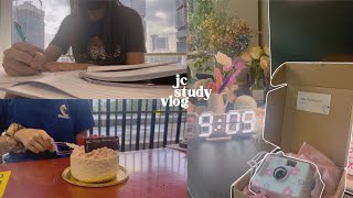 junior college productive study vlog singapore 🍰☁️ | birthday, studying, just school life aha