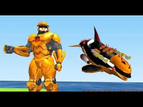 Robot Whale Attack | Orca Whale Transform Robot Android GamePlay | By Game Crazy