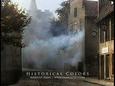 ATAK Z 1 WRZEŚNIA 1939 ROKU NIEMIECKIEGO PANCERNIKA SCHLESWIG-HOLSTEIN NA WESTERPLATE -  W KOLORZE