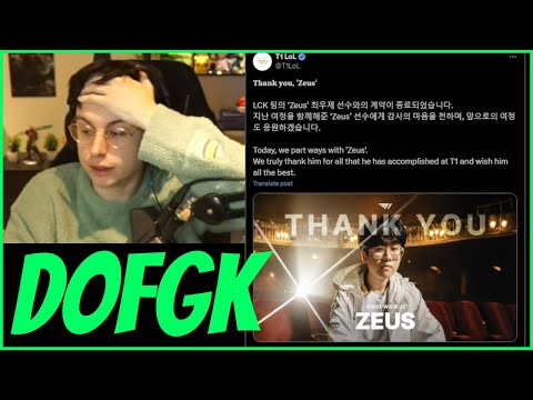 Caedrel Reacts To DORAN Replacing ZEUS At T1