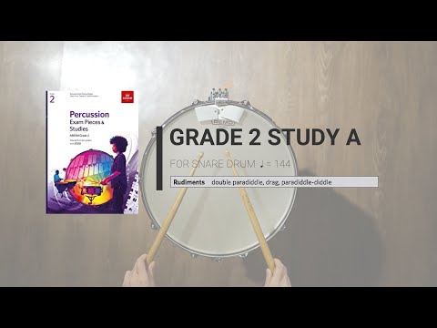 ABRSM Percussion 2020 - G2 Snare Drum Study A