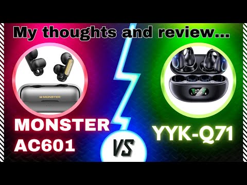 Monster Open AC601 vs YYK-Q71 OPEN ear clip on headphones. My thoughts and review.