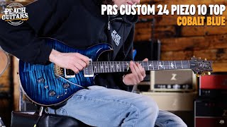 Video thumbnail for No Talking...Just Tones | PRS Custom 24 Piezo 10 Top - Cobalt Blue by Peach Guitars