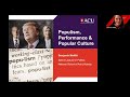 Benjamin Moffitt (National School of Arts in Melbourne): "Populism, Performance and Popular Culture"