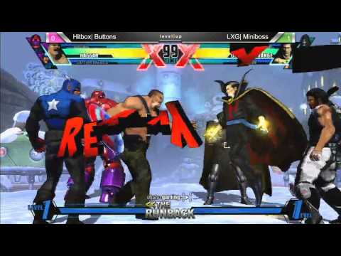 UMvC3 Hitbox Buttons vs LXG Miniboss - The RunBack 1-16-14