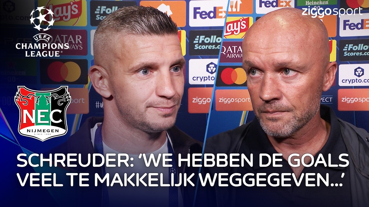 "We kregen vandaag een lesje Europees voetbal" 🗣️ | Interviews Linssen, Schreuder & Nejašmić