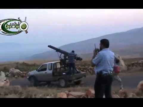 استهداف تجمع لقوات النظام بصورايخ غراد من قبل لواء النصر في جورين في محافظة حماة