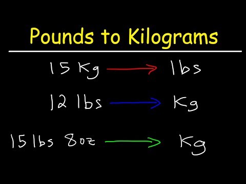 How To Convert From Pounds To Kilograms and Kilograms to Pounds
