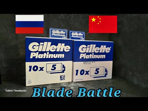 Gillette Platinum Russian made VS Chinese made. Which is better? Blade Battles Episode 1