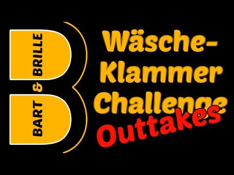 Wäscheklammer-Challenge: OUTTAKES [Franz vs. Basti | Bart & Brille]