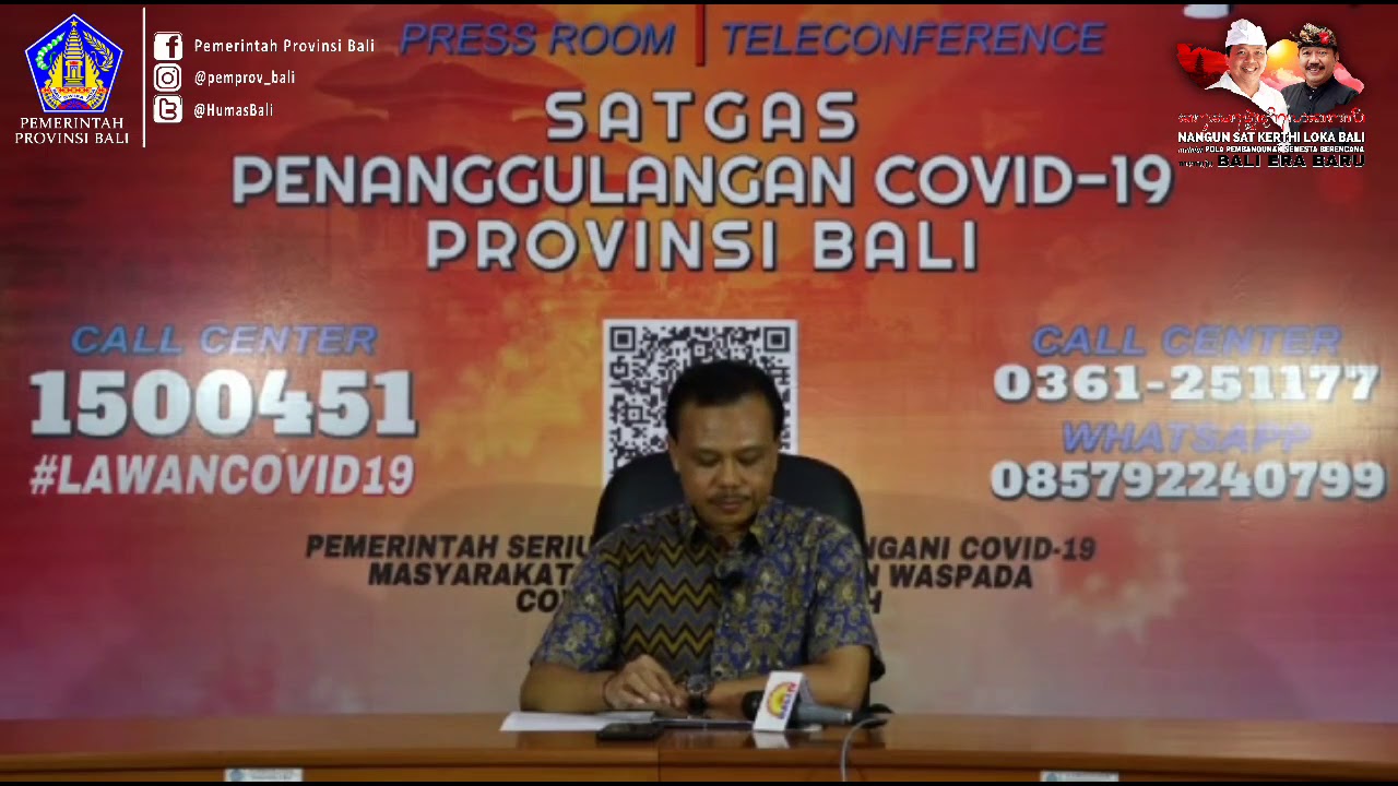 Siaran Pers Perkembangan Penanggulangan COVID–19 Provinsi Bali per 30 Maret 2020