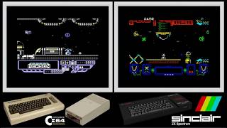 C64 vs ZX Spectrum : ZYNAPS (Side by side comparison)