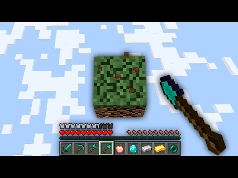 Minecraft UHC pero SOLO TENEMOS UN BLOQUE 😂