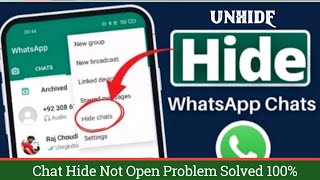 gb whatsapp hide chat open nhi ho raha | gb whatsapp hide chat kaise nikale | gb whatsapp hide chat