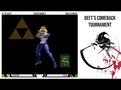 DCT Melee Singles - Teaspoon (Sheik) Vs. Dr. GG (C. Falcon) - Losers Round 5