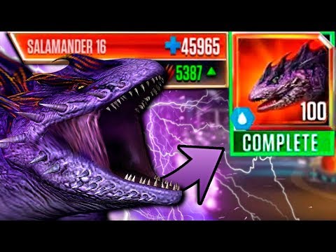 SALAMANDER 16 LEVEL 100 REACHED!! - Jurassic World - The Game | Ep. 222