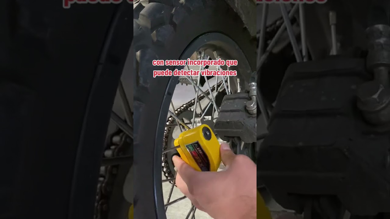 Candado De Disco Con Alarma Para Motocicleta