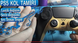 PS5 KOL TAMİRİ LASTİK ve ŞERİT DEĞİŞTİRME ARIZA TESPİTİ SIVI TEMAS SORUNU BDM-010 | BizimPS