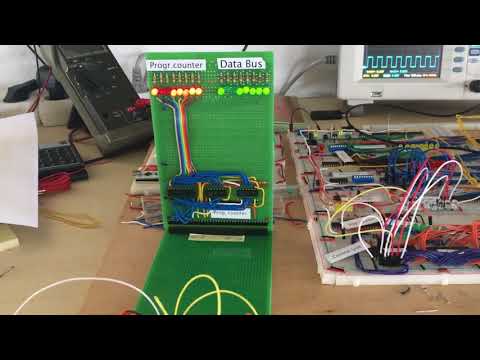 8 Bit computer 01 - Program Counter and Reset