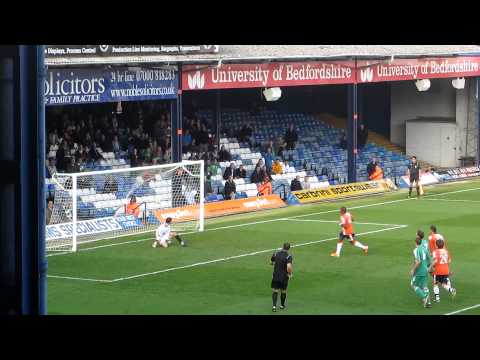 Luton Town 5-1 Hendon FAC4Q O`Connor Penalty Goal Today 29th Oct 2011.MOV