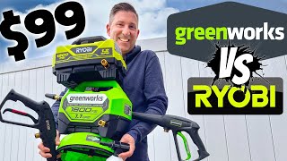 [ $99 DEAL💦 ] Ryobi VS Greenworks 1800psi Pressure Washer - 