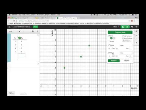 Line of Best Fit in Desmos - YouTube