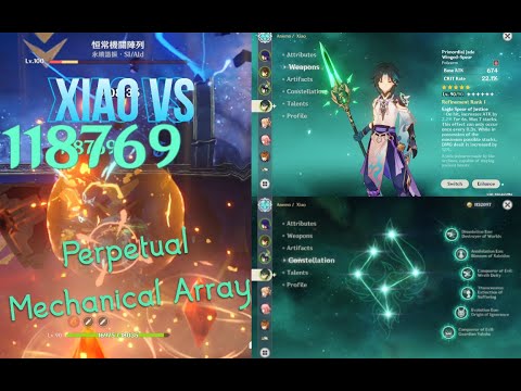 [Genshin Impact] What happened if a C6 Xiao meets a Perpetual Mechanical Array in abyss 12