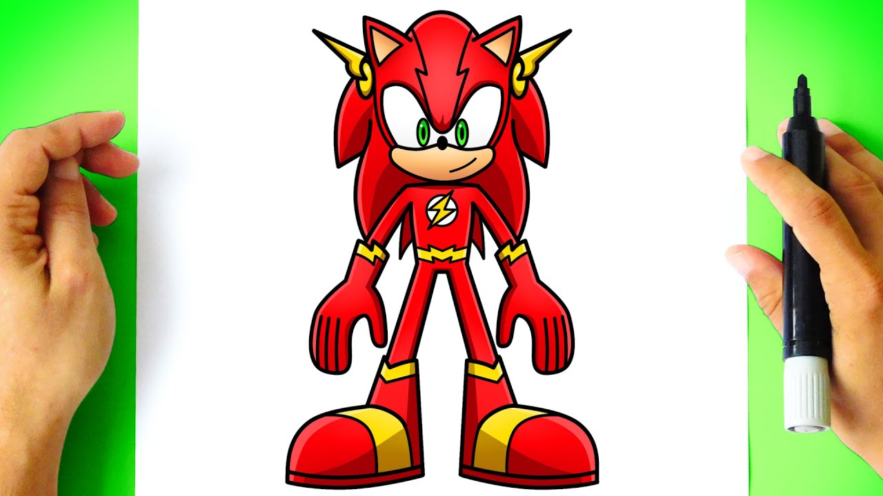 Como DESENHAR o SONIC FLASH - Como DIBUJAR a SONIC FLASH - How to DRAW SONIC The FLASH