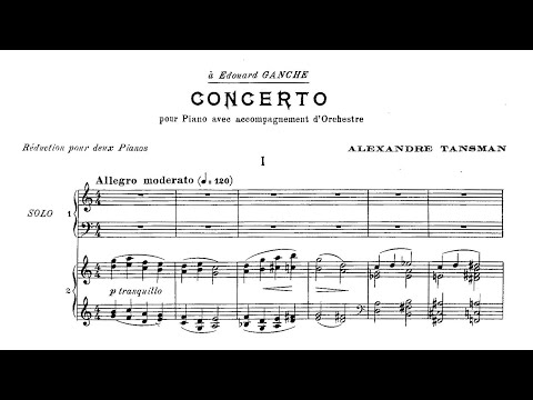 Alexandre Tansman – Piano Concerto No.1
