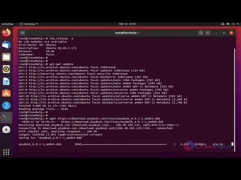 How to Install Anydesk on Ubuntu 20.4.1 | LinuxHelp Tutorials