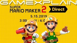 Super Mario Maker 2 Direct Announced for TOMORROW!