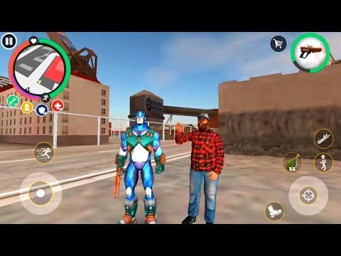 Rope hero big fight with army base | Rope hero vice town | Rope hero army get man android gameplay