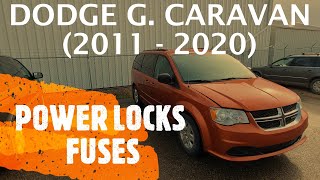 Dodge Grand Caravan - POWER DOOR LOCKS FUSE LOCATION (2011 - 2020)