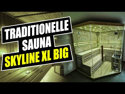 Traditionelle Sauna Skyline XL BIG Home Deluxe - gute und günstige Home Sauna