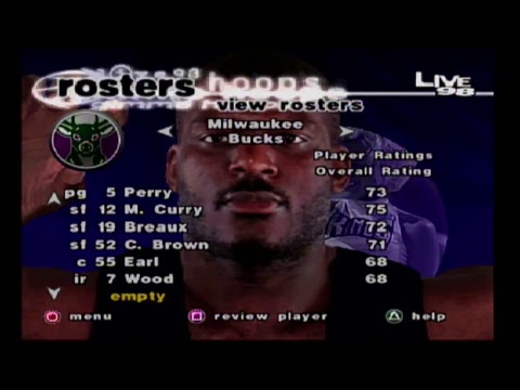 Revisiting: NBA LIVE 98 - Rosters and Ratings [Playstation Gameplay Video]