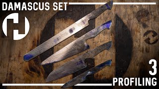 Profiling Blades for the Damascus Knife Set