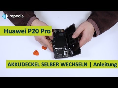 Huawei P20 Pro Dual Sim - Akkudeckel selbst tauschen / Reparatur Anleitung / Teardown
