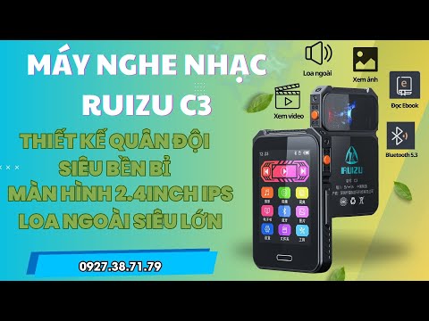 Máy Nghe Nhạc Ruizu C3 Bluetooth 5.3 Cảm Ứng - Loa Ngoài, Xem Phim, Nghe Nhạc Mp3 Cao Cấp