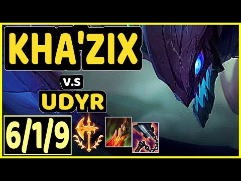 JANKOS (KHA'ZIX) vs UDYR - 6/1/9 KDA JUNGLE CHALLENGER GAMEPLAY - EUW