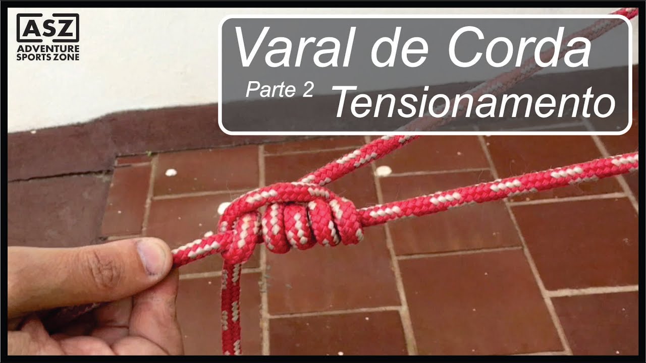 Como Fazer um Varal de Corda bem Tensionado - parte 2