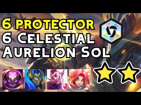 The MOST OP 6th Protector of the Celestial Dragon Aurelion Sol | Teamfight Tactics | TFT | 聯盟戰棋