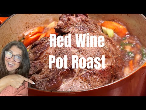 Bowl of comfort, red wine pot roast