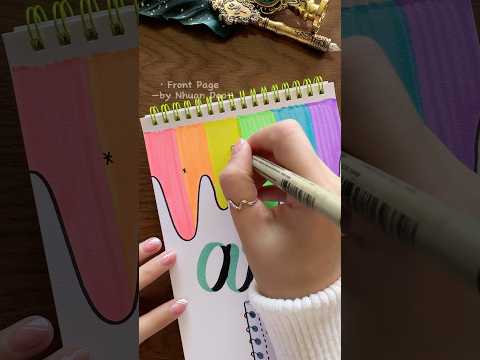 Stunning Front Page Idea 🌈 Art ✏️ #shorts #nhuandao #frontpage