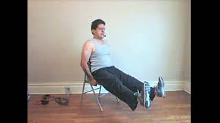 Lower Body Chair Workout for Senior Citizens.  IN ENGLISH