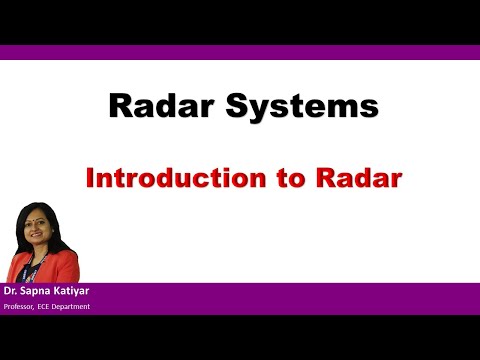 Radar Systems - Introduction to Radar