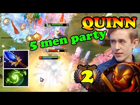 QUINN 5 MEN PARTY EMBER SPIRIT #2 NA BEST OF MID LANERS REFRESHER AGH BUILD | DOTA2ORBS