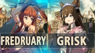 GBVSR:🔥fredruary (Yuel) Vs Grisk (Nier)🔥| High Level Gameplay.