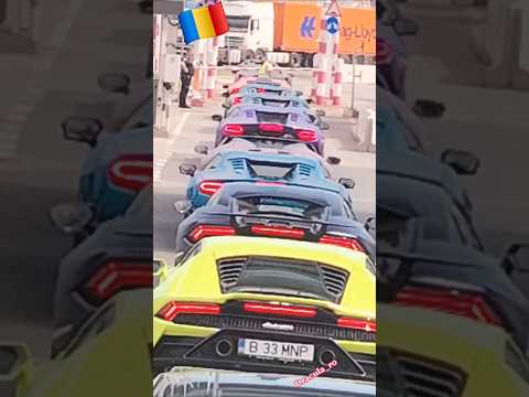 CEA MAI TARE PARADĂ LAMBORGHINI DIN ROMÂNIA🇷🇴 #automobile #viral #vlog #car #fyp