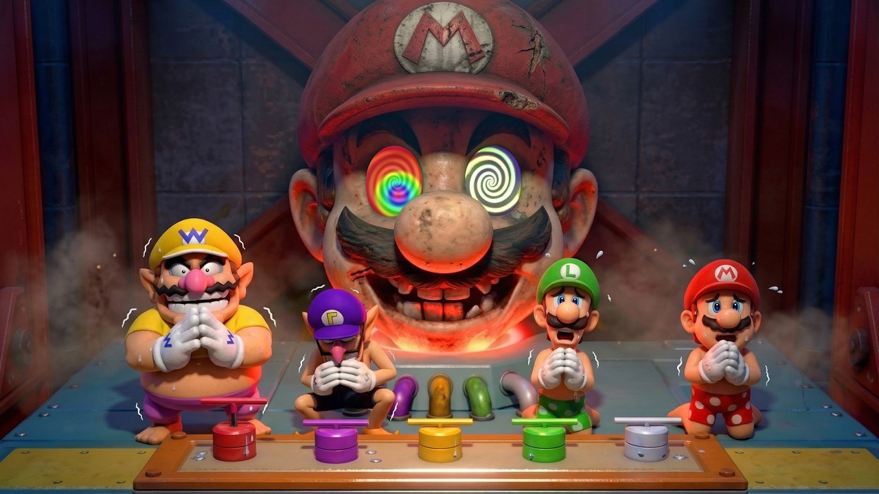 【マリオパーティ スーパースターズ】楽しいミニゲーム *マリオvsルイージvsワルイージvsワリオ* ビーチユニフォーム（マスター難易度CPU）