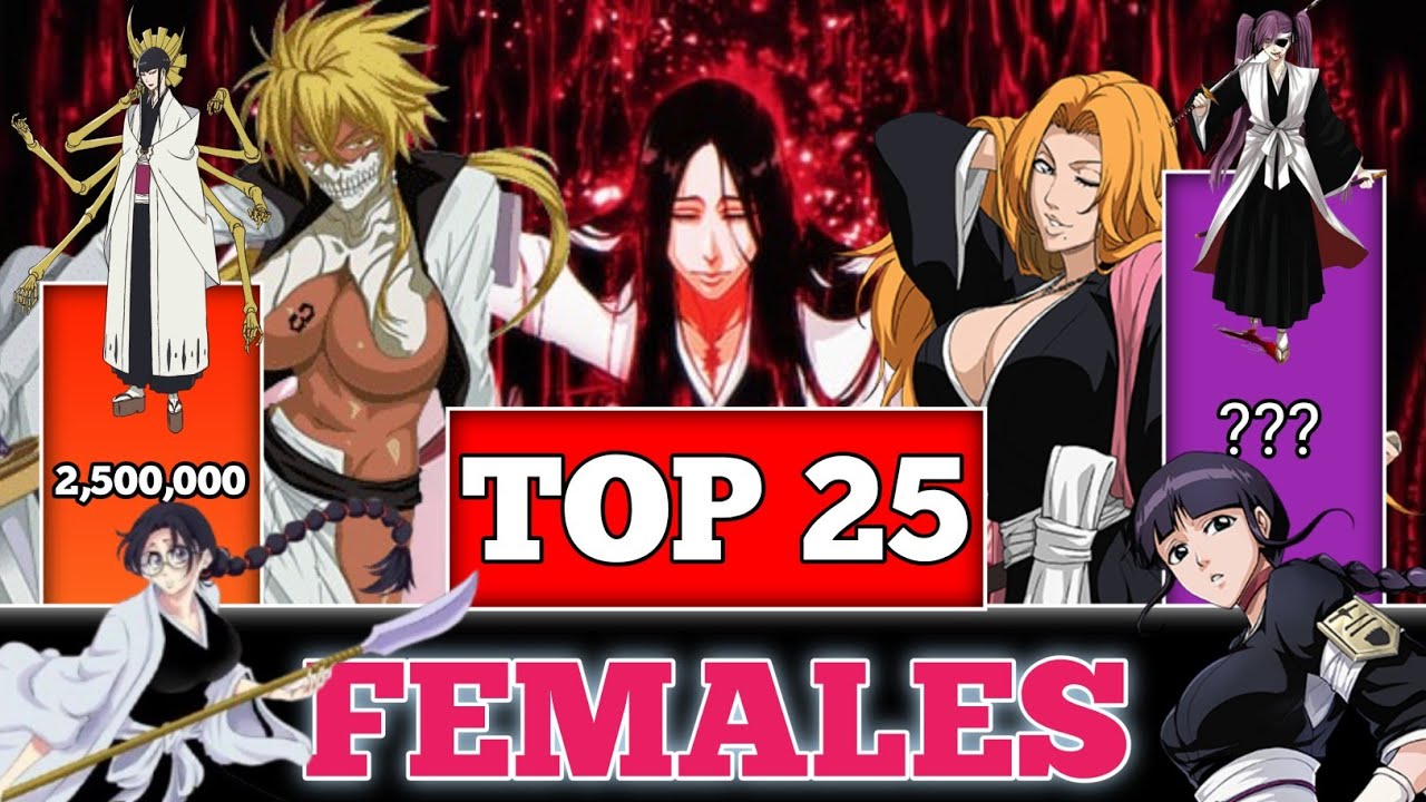 Bleach - top 25 strongest female characters (manga) #espada #gotei13 #sternritter  #powerlevels